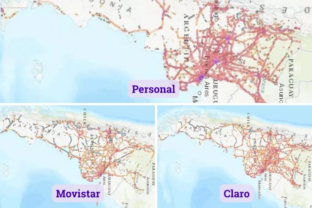 Argentina Mobile Internet coverage